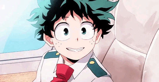 A gif of korra smiling. She is looking to the right.